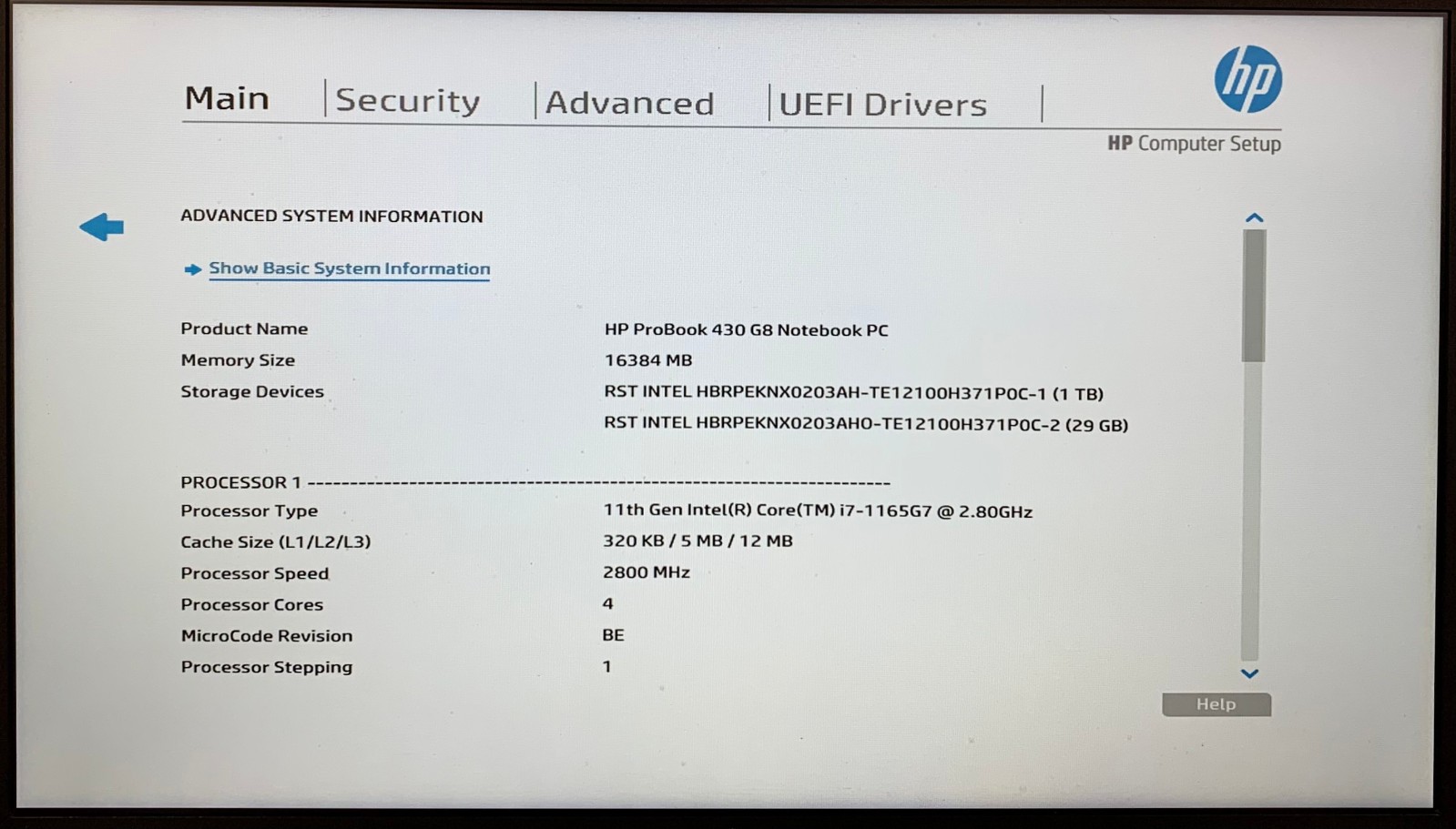 HP ProBook 430 G8 13.3″ Laptop i7-1165G7 16GB RAM 1TB NVMe, As Is