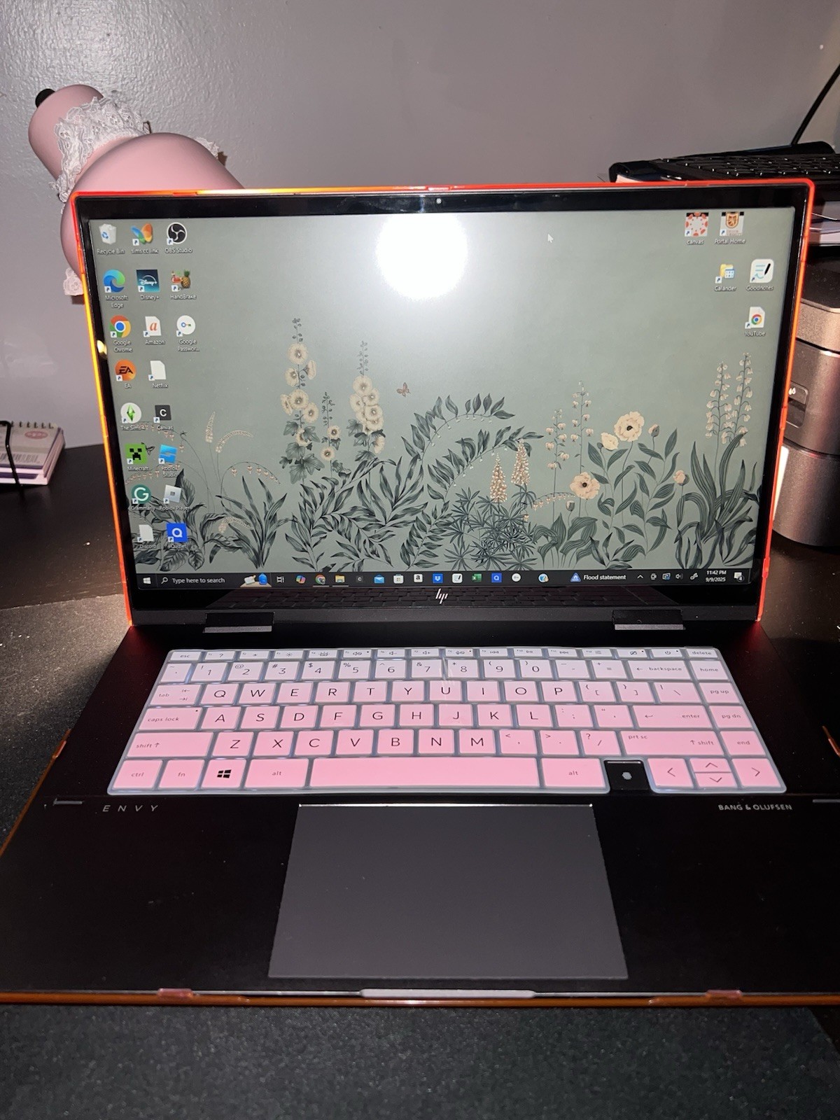 HP ENVY x360 15.6” 2-in-1 Touchscreen (Ryzen, Touch ID) w/ Chic Pink Accessories