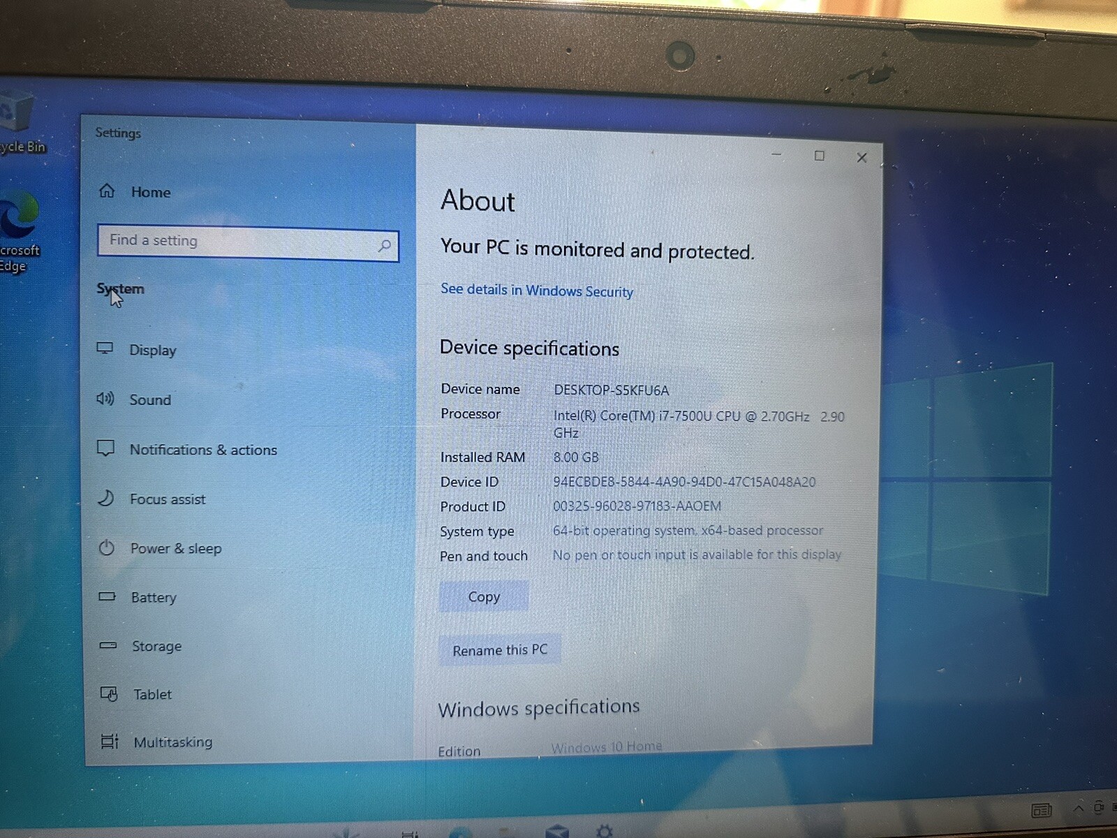 lenovo ideapad 310-15ikb laptop