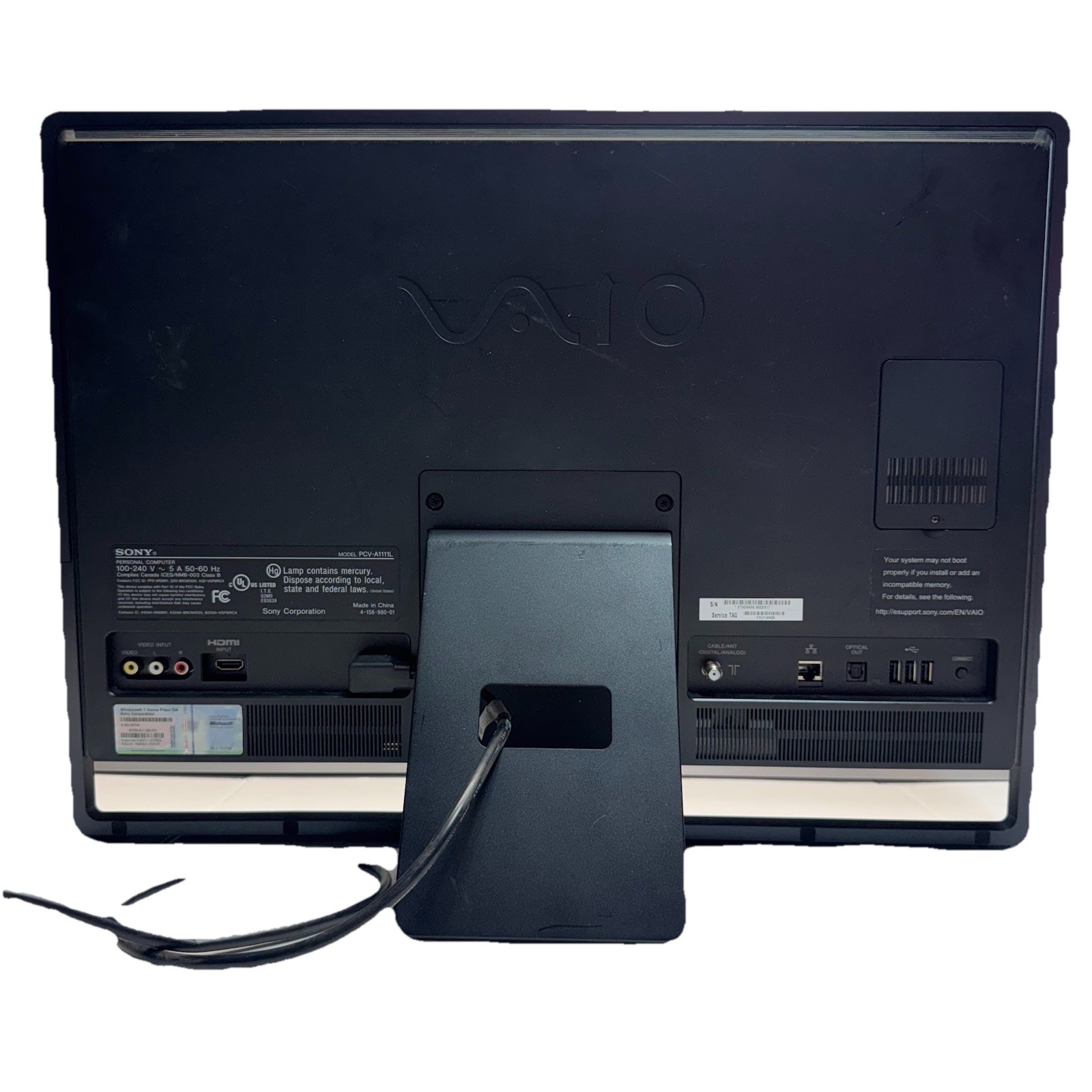 Sony VAIO VPCL116FX 24” All-In-One PC Core 2 Quad Password Locked Works