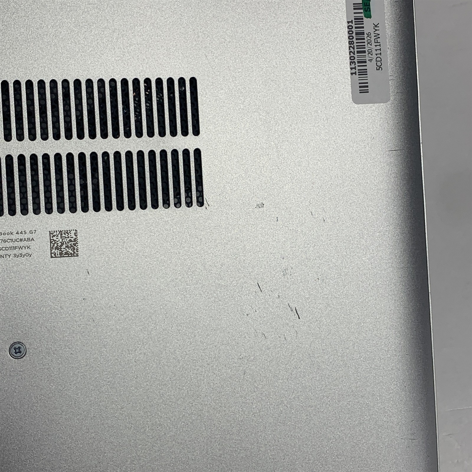 HP ProBook 445 G7 14″ Laptop Ryzen 5 4500U 2.3GHz 16GB – NO DRIVE