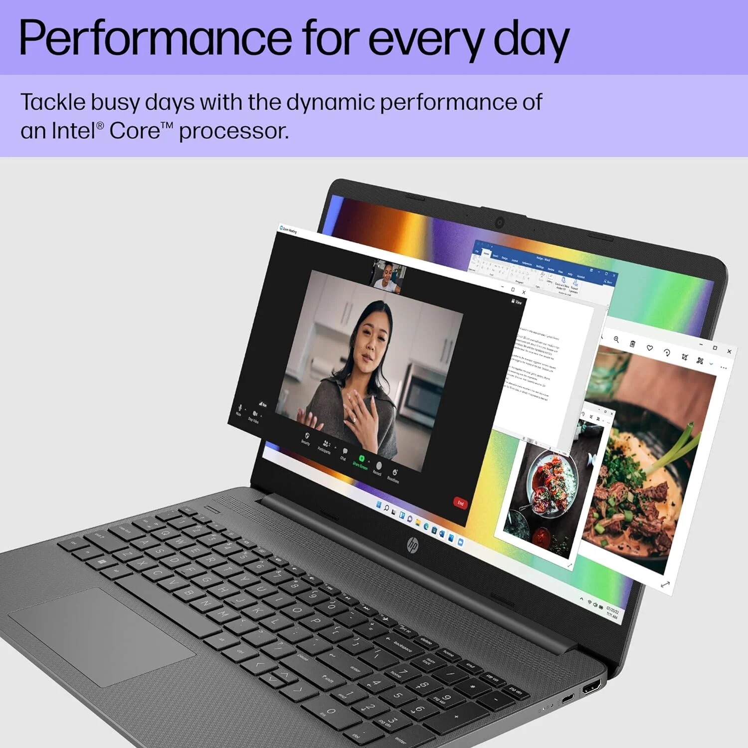 HP 15 inch Laptop Full HD Intel i3-1215U 8GB 128GB Windows 11 Home in S Mode