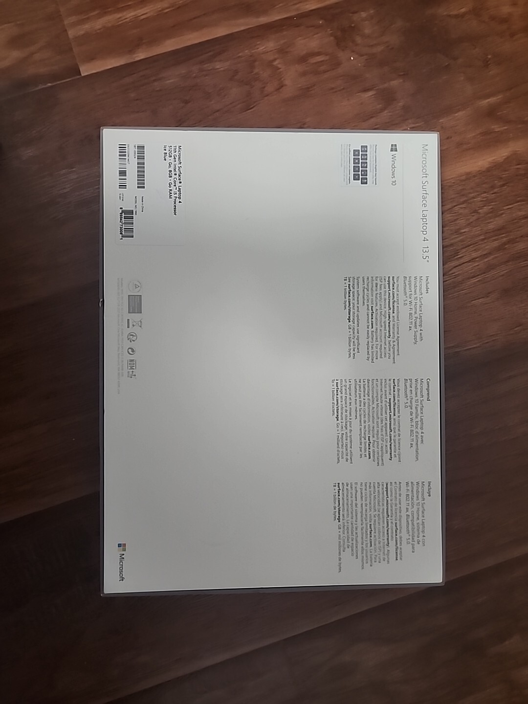 BOX FOR Microsoft Surface Laptop 4 13.5″ i7 11th 512GB 8GB GO RAM ICE BLUE