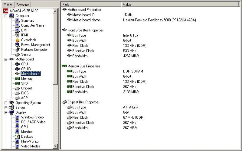 FOR PARTS 15.4″ HP Pavilion zv5230us (Pentium 4/256 MB RAM/NO HDD)