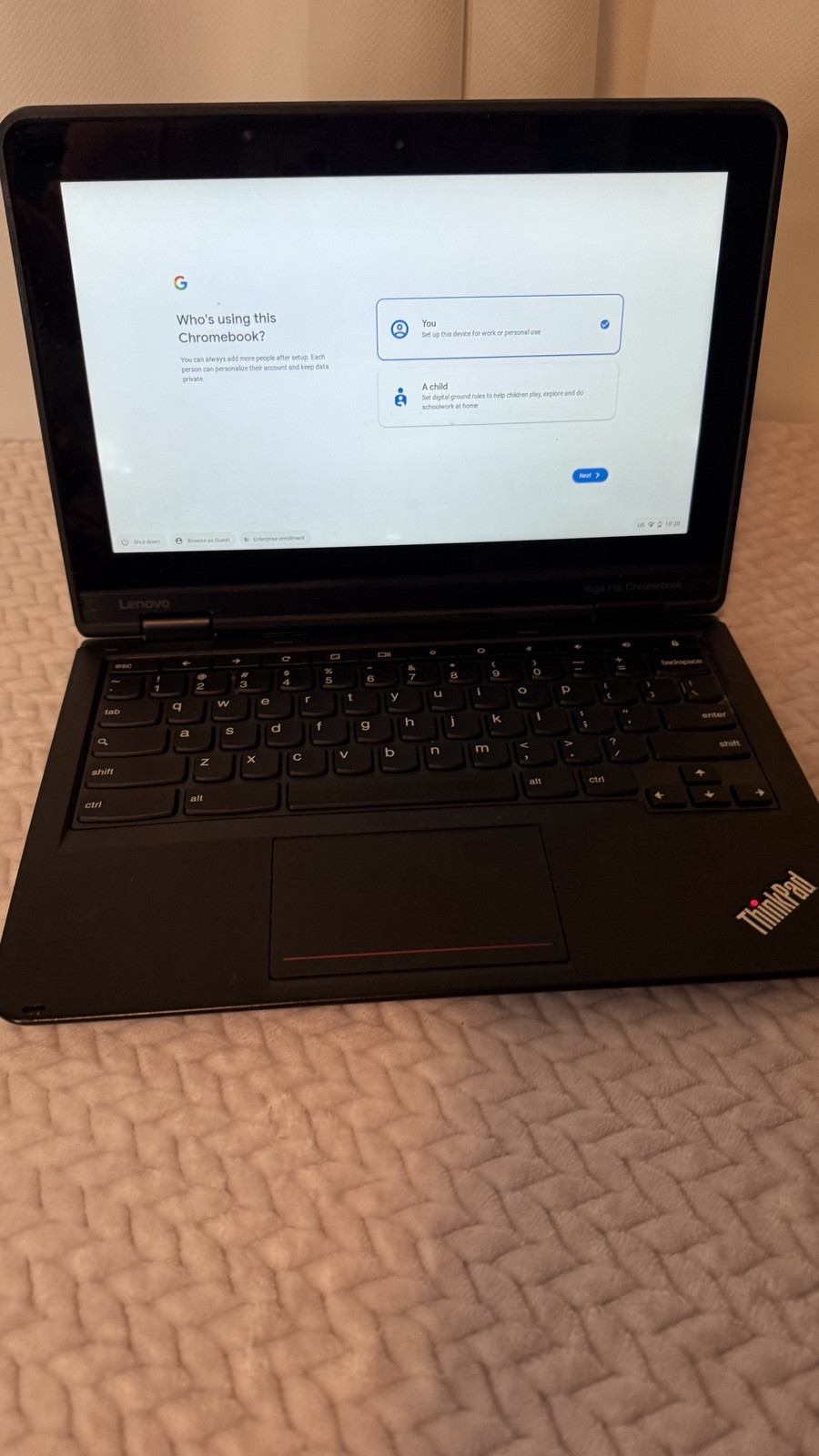 Lenovo ThinkPad Yoga 11e 3rd Generation Chromebook 11.6″ N3160 4GB 16GB SSD