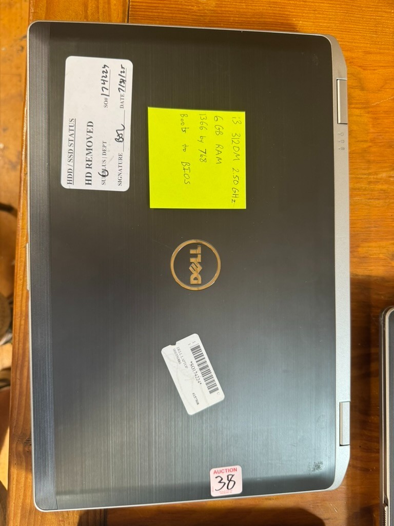 Lot 3-Dell Latitude E6530 15.6″ incl. Intel i7-3520M 16gb RAM (No drives, No AC)