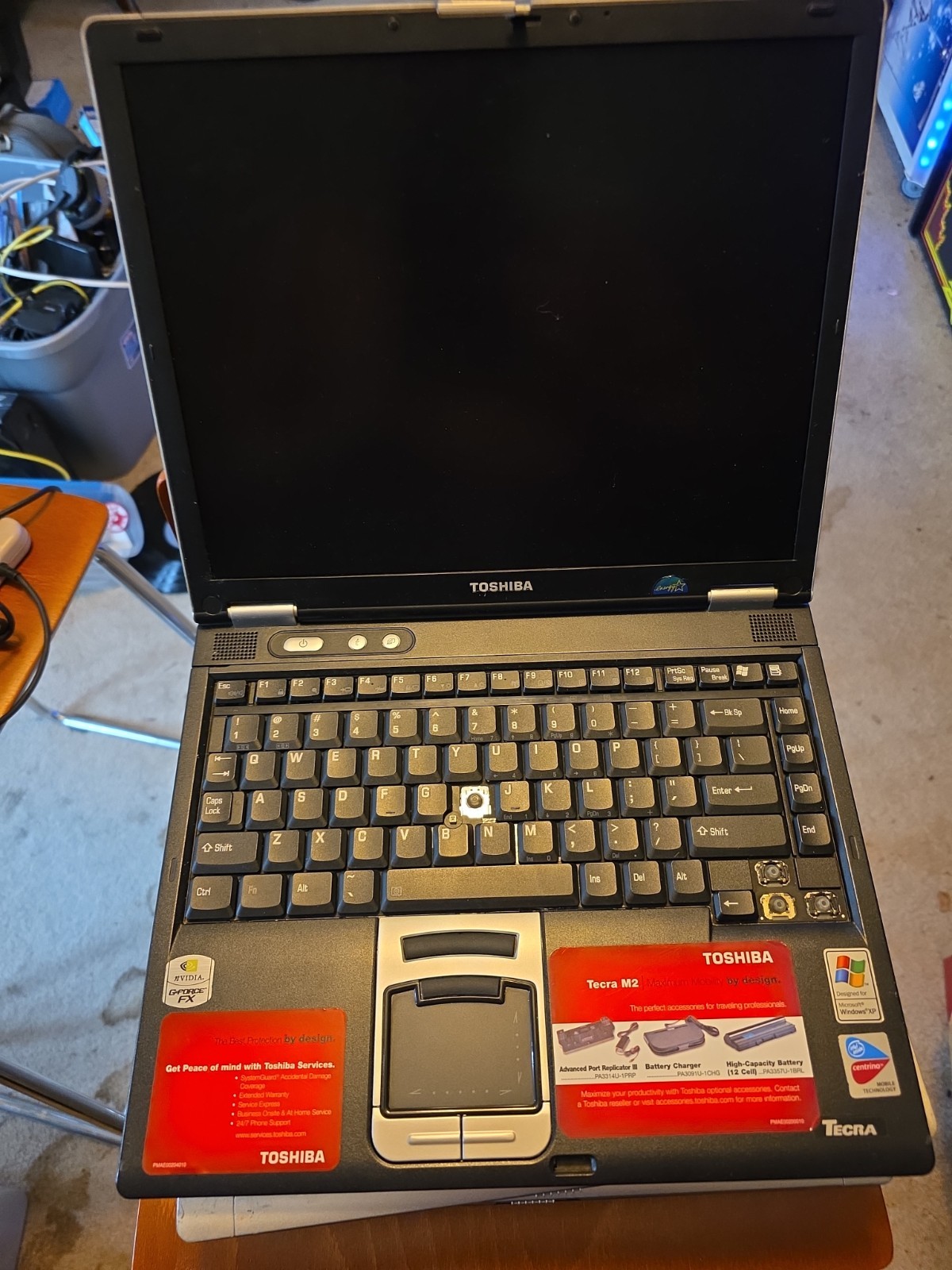 Vintage Toshiba Tecra M2 PTM20U Laptop – For Parts – *READ Set Of 4