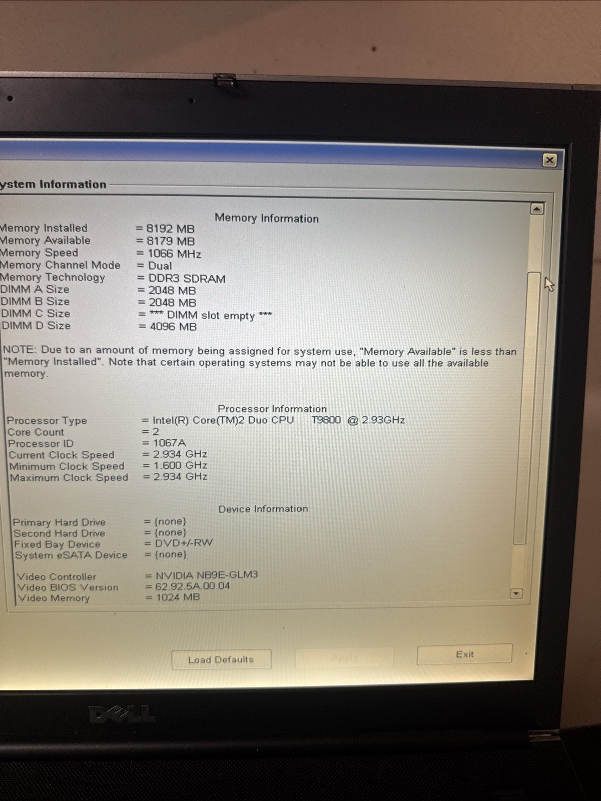 (Lot of 2) DELL PRECISION M6400 PARTS INTEL C2D/i7-640M – 8GB-16GB RAM *NO HDD*