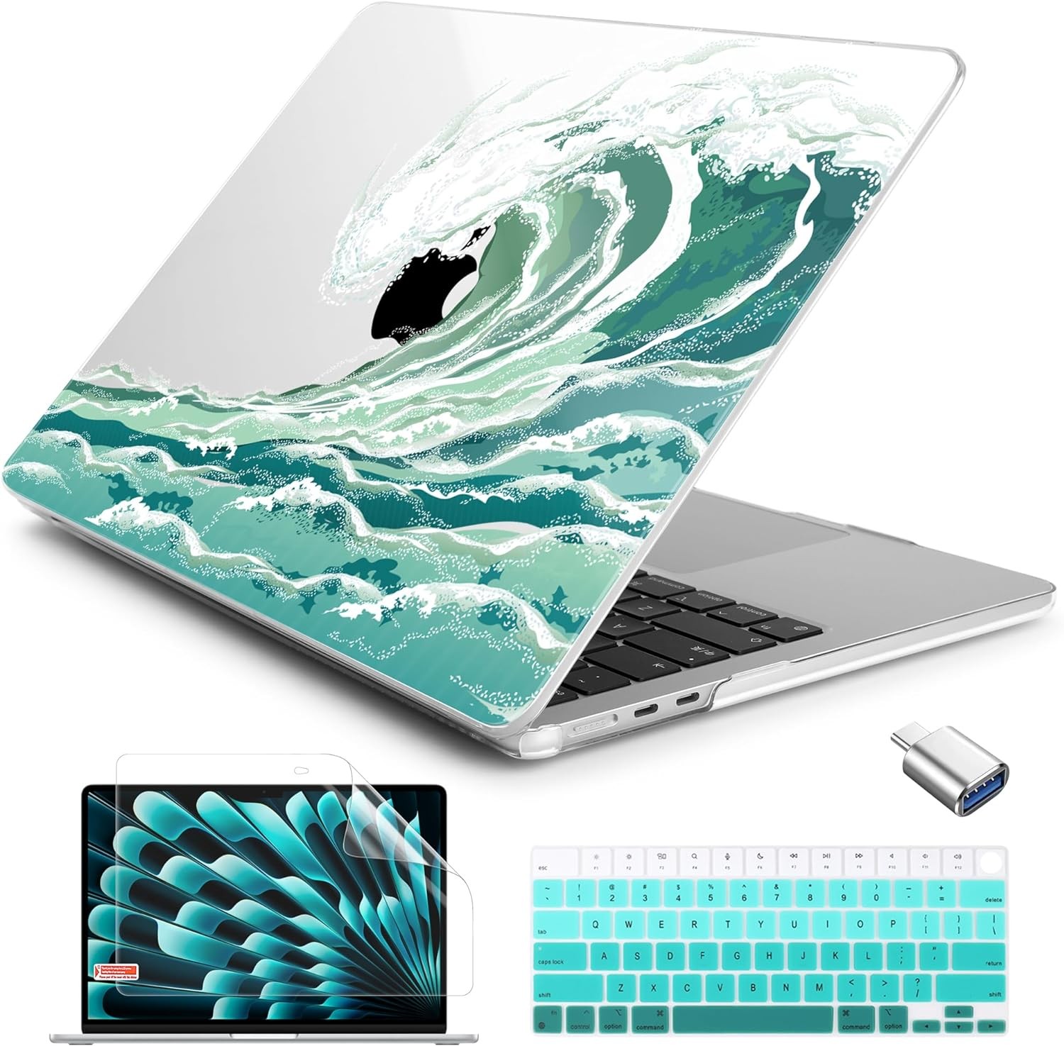 Screen Protector for MacBook Air 13.6 inch Anti Glare Ultra Slim Glossy Hard She