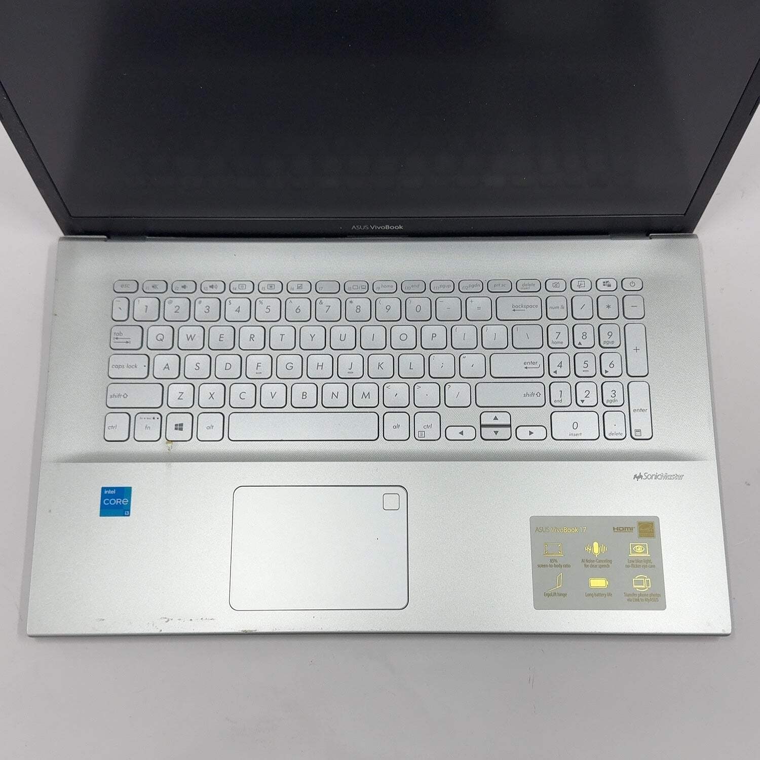 Broken Asus Vivobook 17 K712EA-WH34 17.3″ i3-1115G4 8GB RAM 256GB SSD Bad LCD