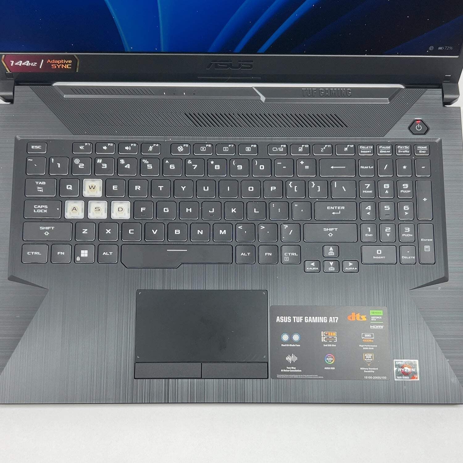 Asus TUF A17 15.6″ Ryzen 7 7435HS 3.1GHz 8GB RAM 512GB SSD GeForce RTX 2050