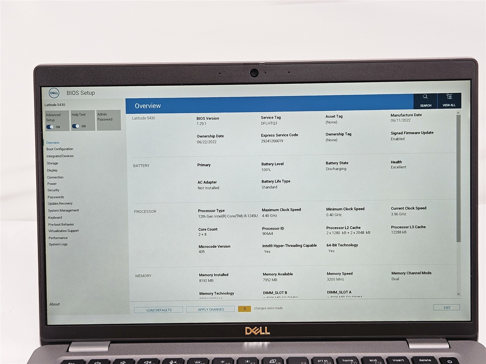 Dell Latitude 5430 14″ Core i5-1245U 8GB 256GB SSD Thunderbolt 4