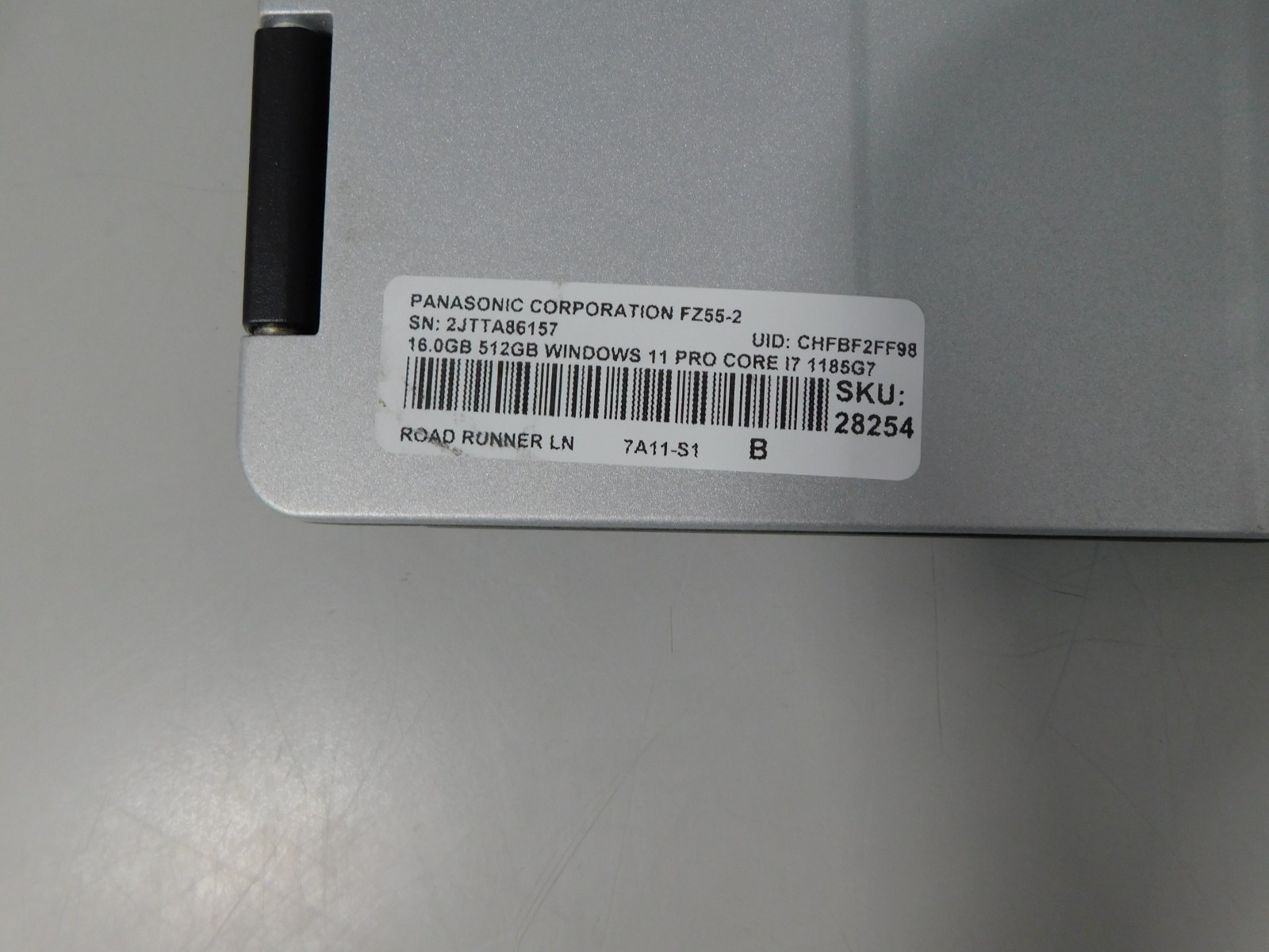 Panasonic Toughbook 55 MK2 Touch i7-1185G7 16GB RAM 512GB NVMe SSD W11P No A/C