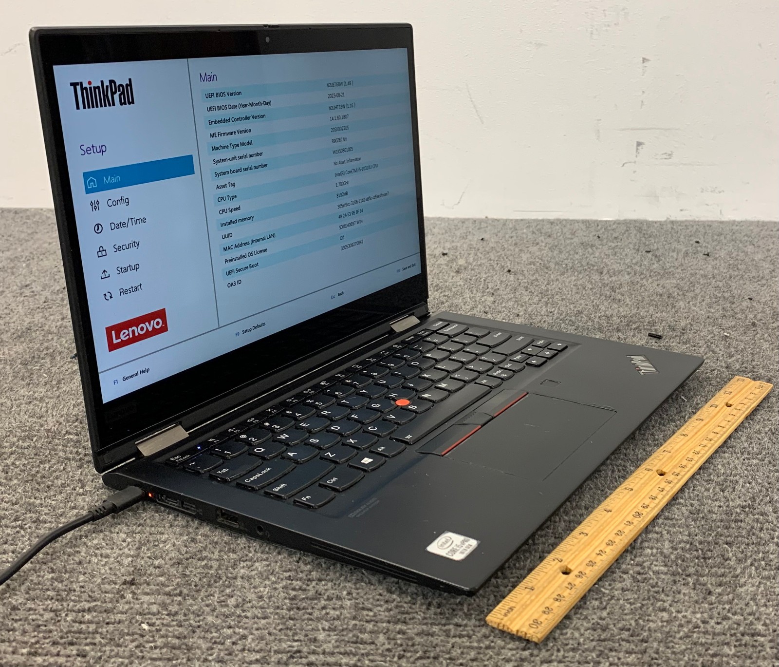 Lenovo ThinkPad X13 Yoga Gen 1 13.3″ 2-in-1 i5-10th 8GB No Storage Boots to BIOS