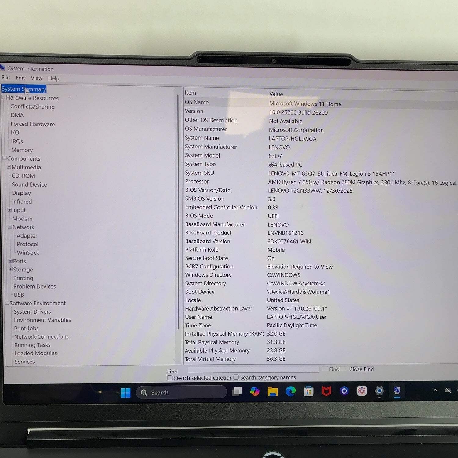 Lenovo Legion Pro 5 32GB RAM 1TB SSD GeForce RTX 5060