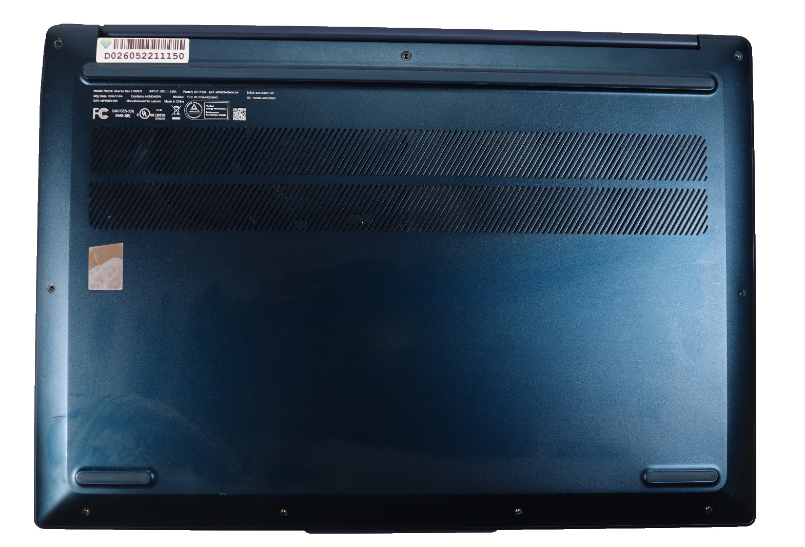 Lenovo IdeaPad Slim 5 16″ Intel i7-150U 16GB DDR4 No HDD Parts Repair