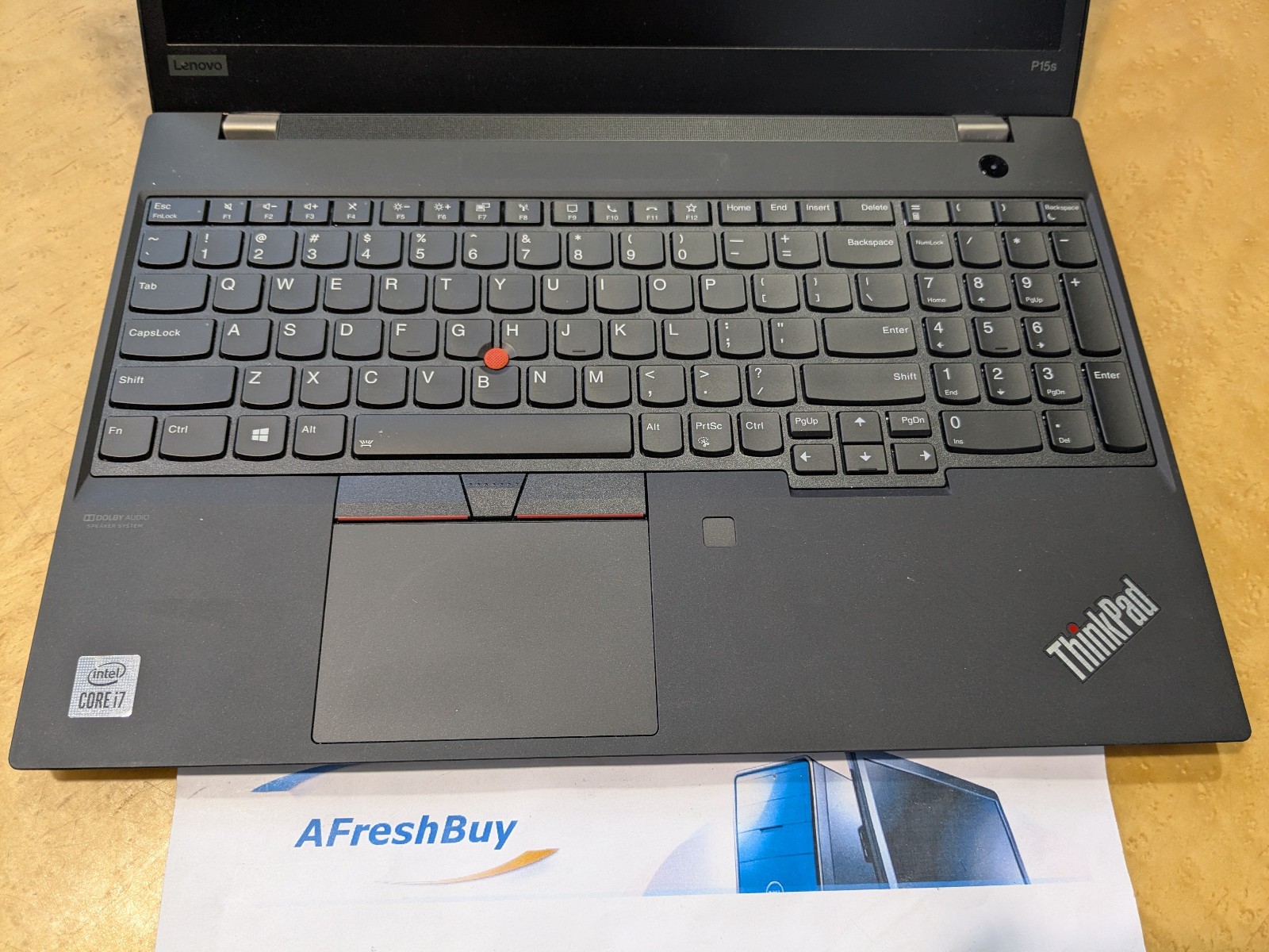 Lenovo Thinkpad P15s Gen 1 i7-10510U 1.8GHz 16GB Ram 256GB SSD Quadro T500 No OS