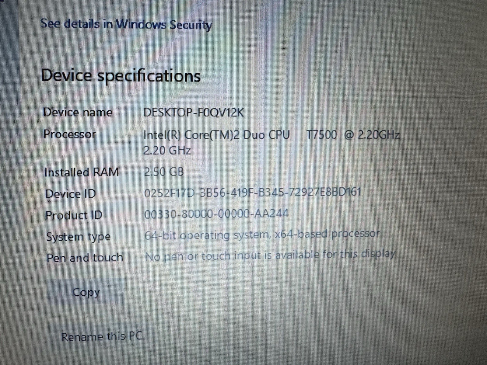HP 6710b 15.4”, Win10pro, Intel C2D 2.20, 150 GB, 2.5 GB, DVD-RW, Wifi, #003