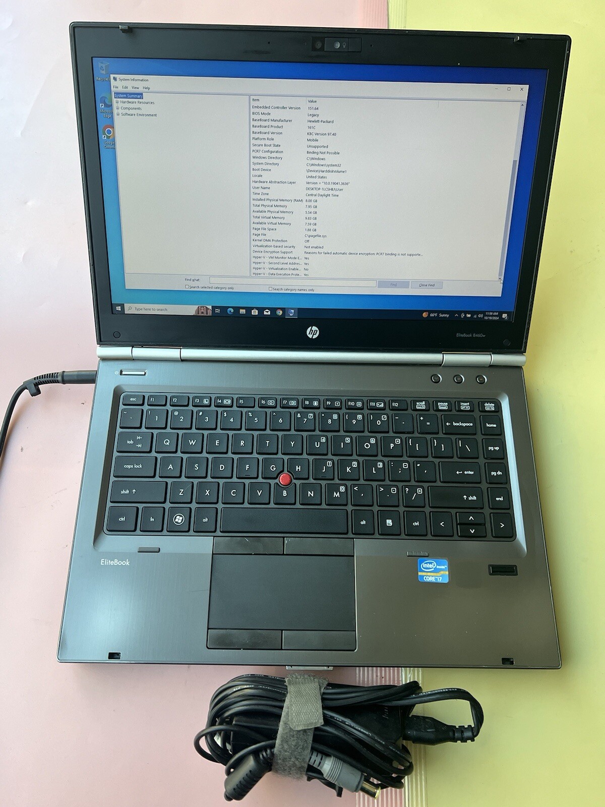 HP Elitebook 8460w Core i7-2630QM 2.00GHz 8GB RAM 500GB HDD WEBCAM BLUETOOTH