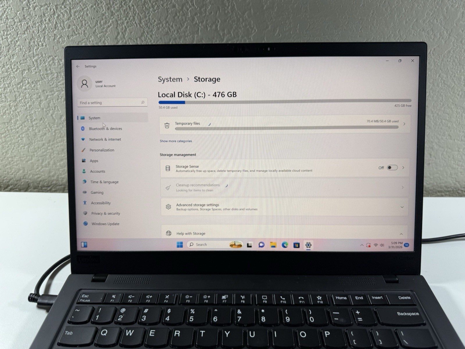 Lenovo ThinkPad X1 Carbon Gen 8 14″ i7-10610U 16GB RAM 512GB WIN 11 NO BATTERY