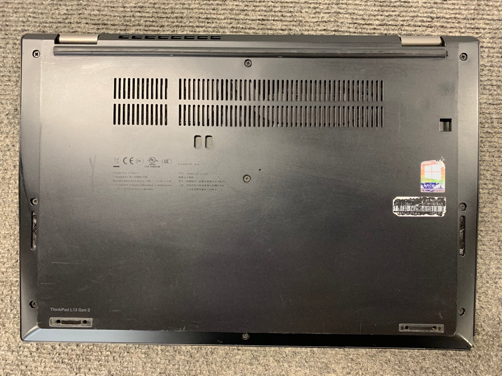 Lenovo ThinkPad L13 Gen 2 14″ Laptop i5-1135G7 8GB RAM 256GB NVMe, As Is