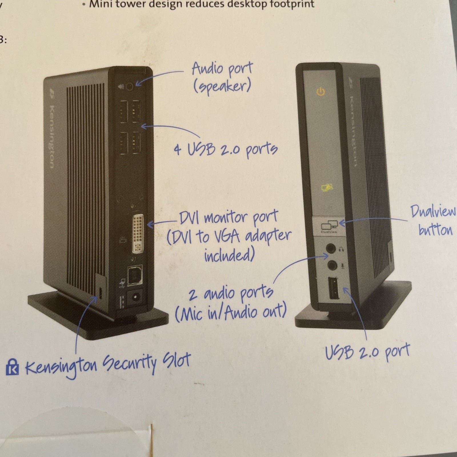 Kensington K33930US Universal Docking Station with Video sd300v