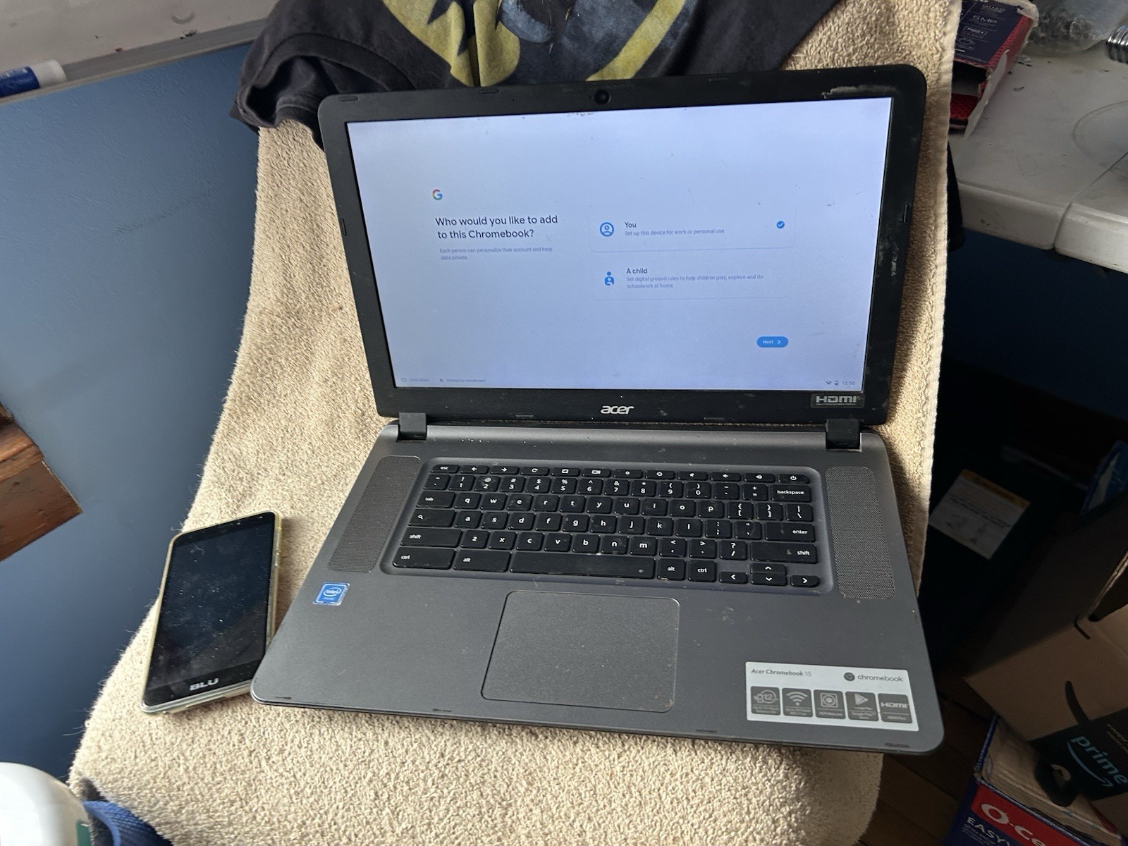 LOT OF Acer Chromebook And BLU cell phone. 2Gb Ram DDR3 16gb SSD EMMC