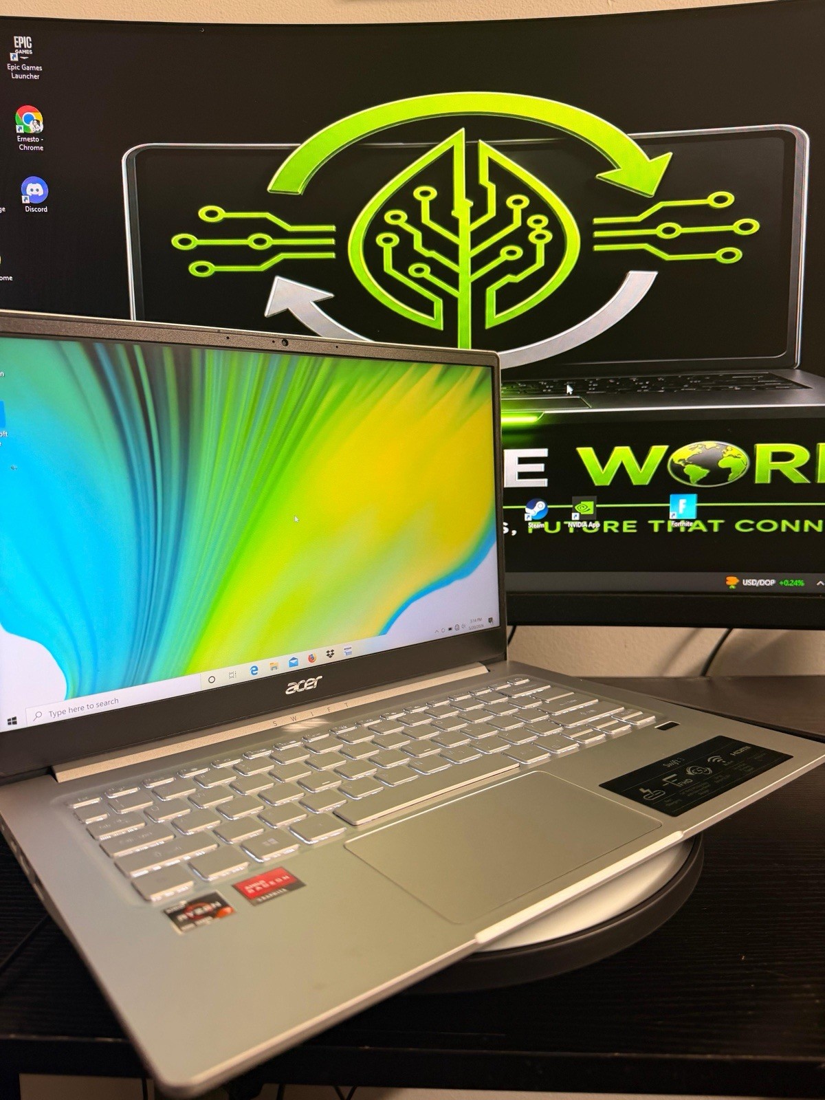 Acer Swift 3 SF314-42 14in FHD Ryzen 7 4700U 8GB 512GB SSD Win10 Silver