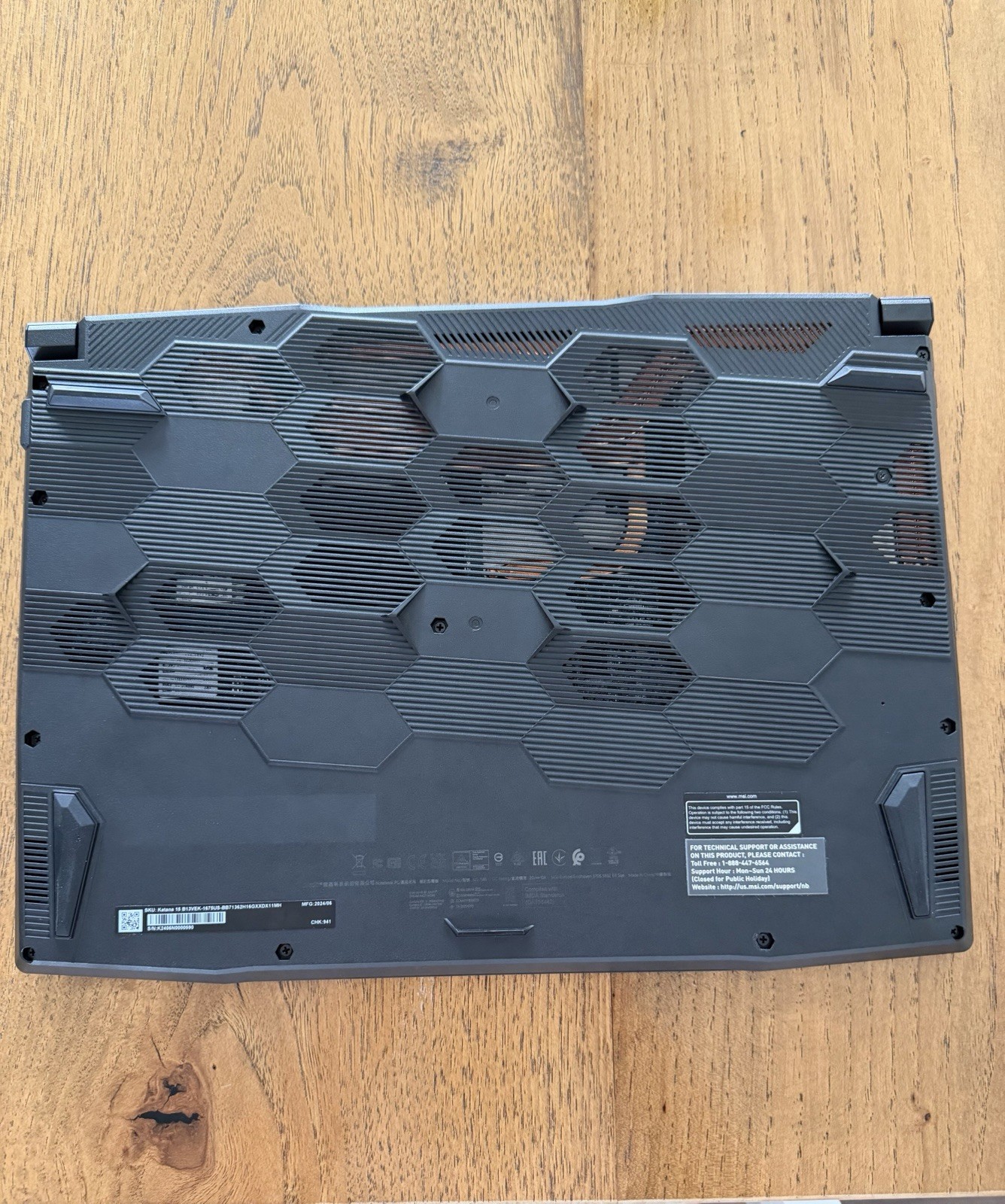 OPEN BOX MSI Katana 15, 2 Terabytes of NVMe Gen 4 Storage.