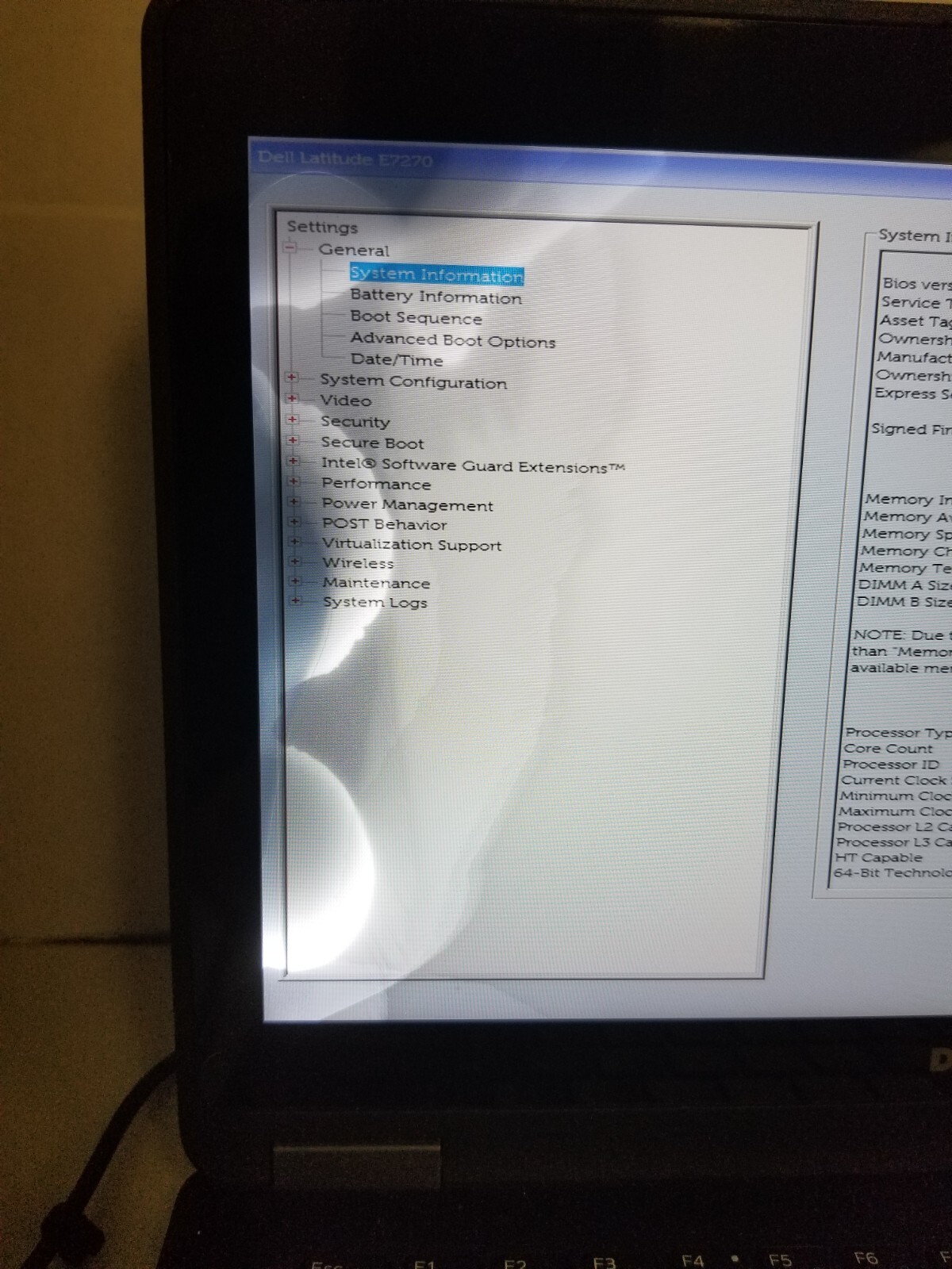 Dell Latitude E7270 Core i7-6600U 2.60GHz 8GB RAM! No HDD/OS! SCREEN ISSUES
