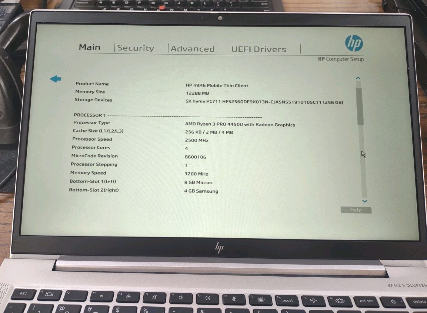 HP mt46 Mobile Thin Client 14″ FHD AMD RYZEN 3 PRO 4450U, 12GB, 256GB.