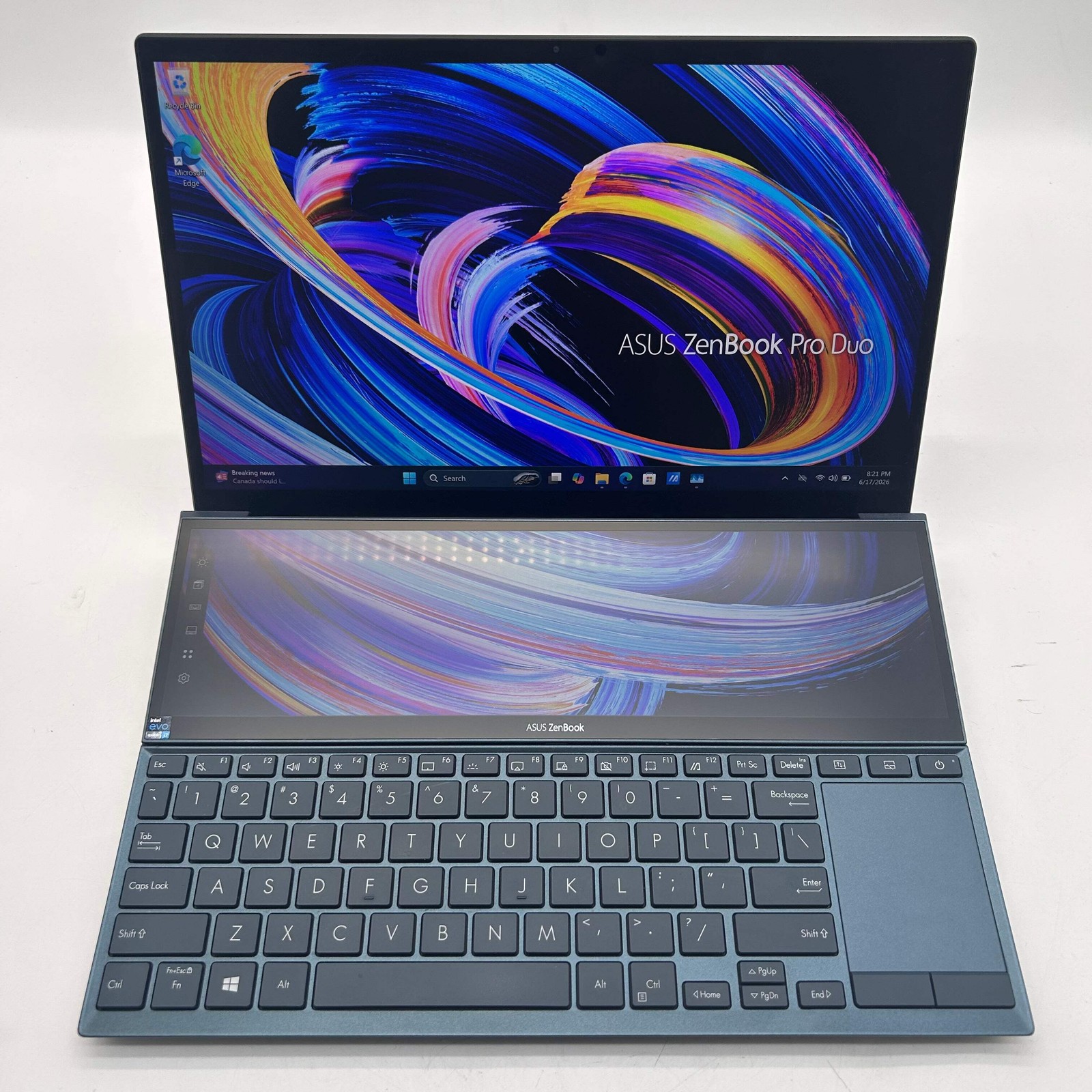 Asus Zenbook Duo 14 14″ i7-1165G7 16GB RAM 500GB SSD Intel Iris Xe Graphics