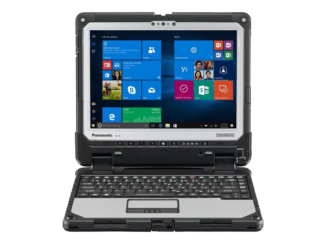 CLEAN Panasonic Toughbook CF-33 Intel i5-7300U 256GB SSD Global GPS Wind 10 PRO