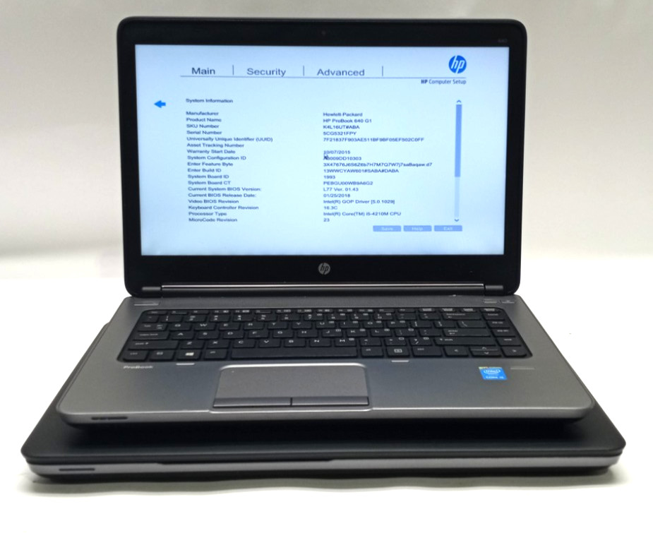 Lot of 2 HP ProBook 640&650 G1 i5-4210M@2.60GHz 8GB RAM NO HDD/NO OS WH741!