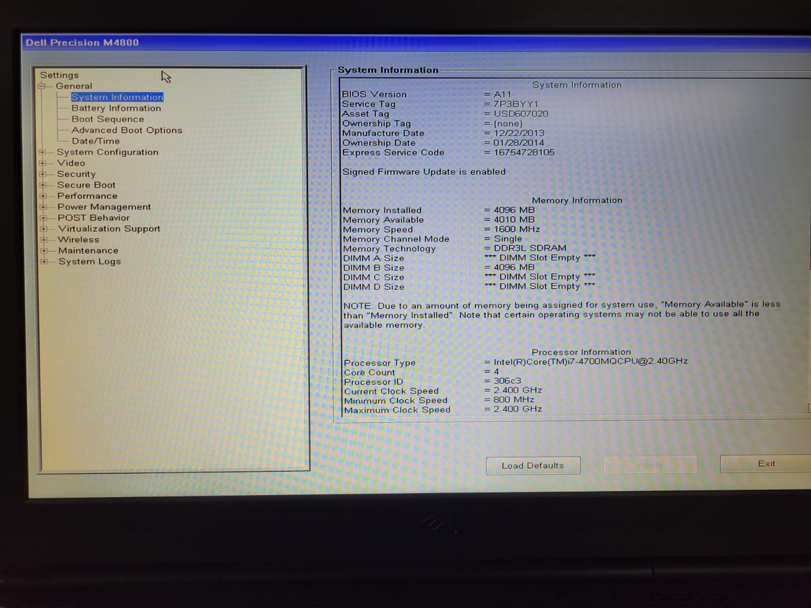 5x Dell Precision M4700/M4800 Mixed i7 4GB *No HDD/OS/Cover/Batt* | LP529DS