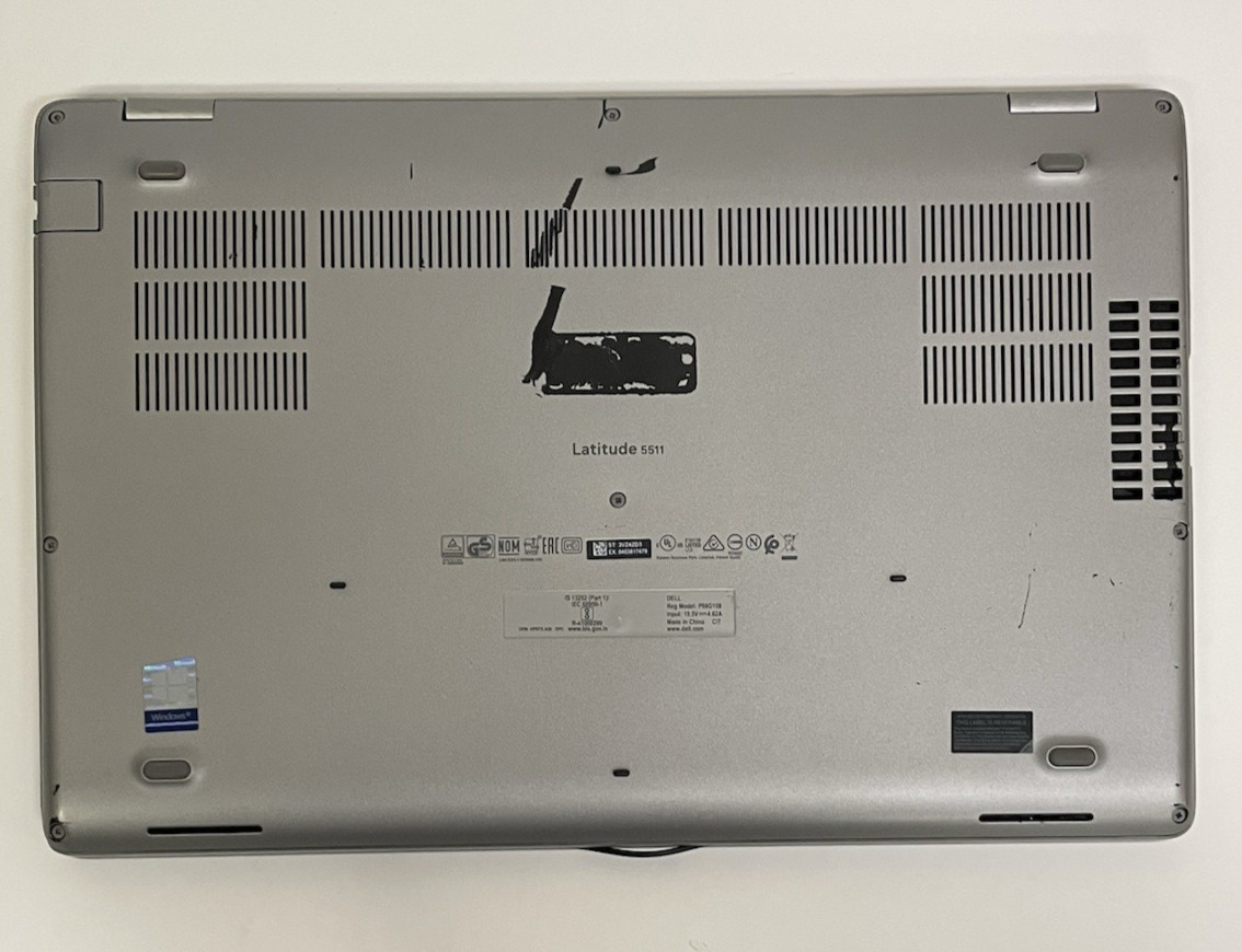 Dell Latitude 5511 Laptop 15.6″ Core i5-10400H @2.60GHz – NO RAM – NO SSD / OS