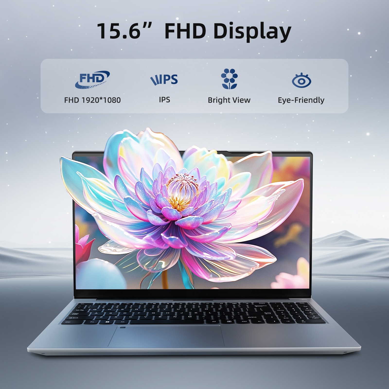 NIMO 15.6″ IPS FHD Laptop Intel Pentium Quad Core N100 8GB RAM 128GB SSD Win 11