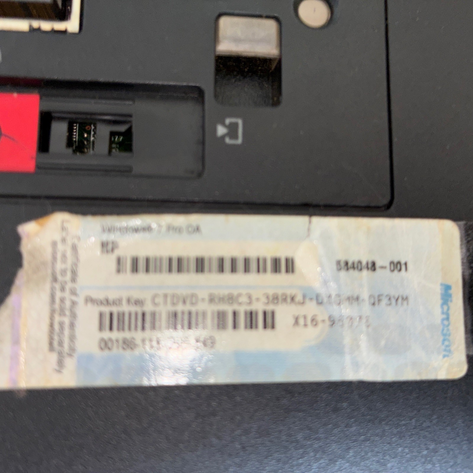 HP ProBook 6570b Windows 7 Pro OA 15.6″ NO Hard Drive Parts Only