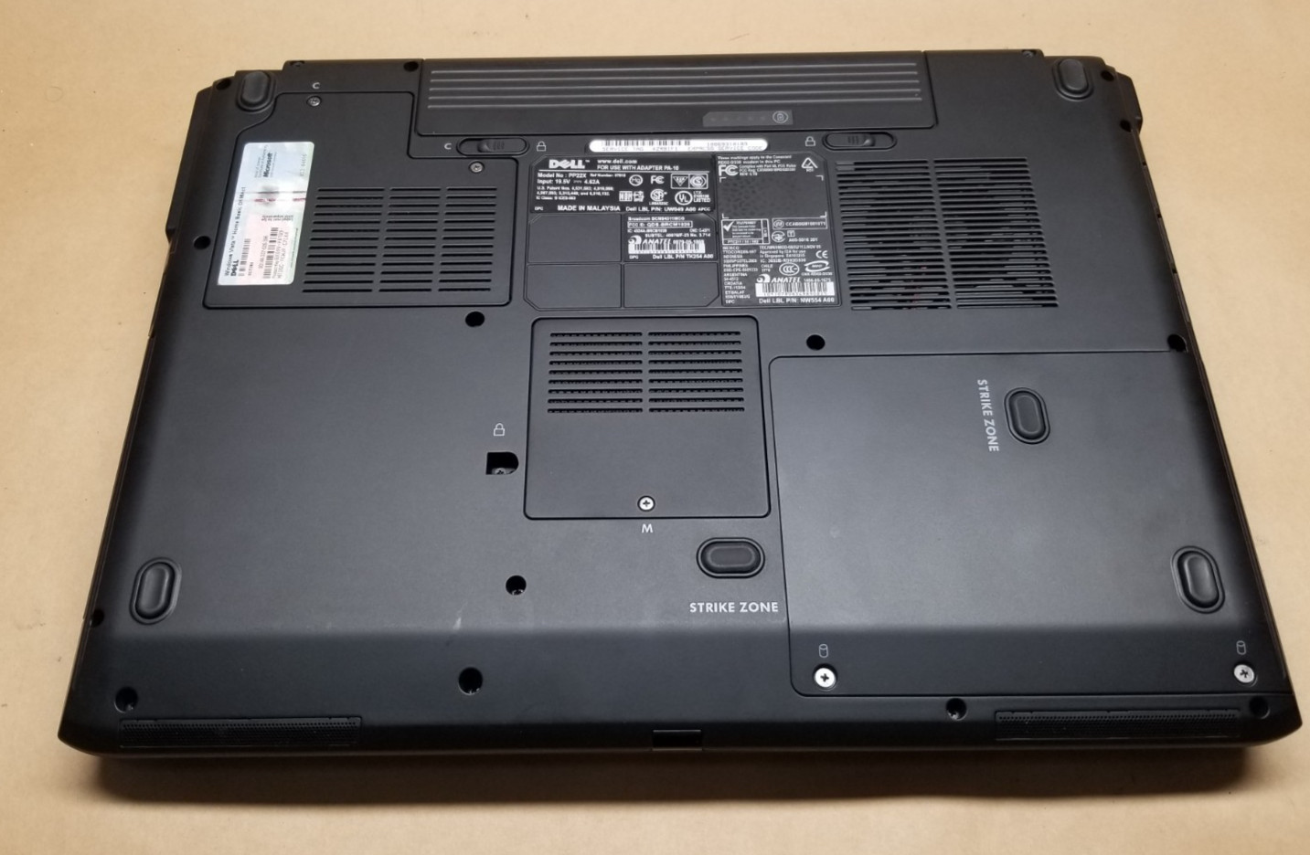 Dell Vostro 1700 17.1 in LAPTOP CORE 2 DUO, 4GB RAM, 500GB HDD, NO OS