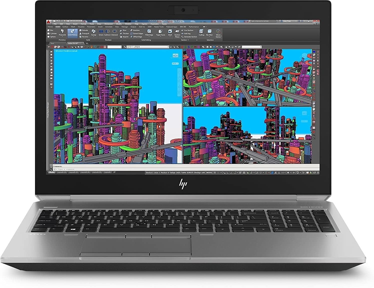 HP ZBook 15 G5 i7-8850H 2.60GHz 56 GB RAM Quadro P2000 512 SSD + 1TB SSD Win11