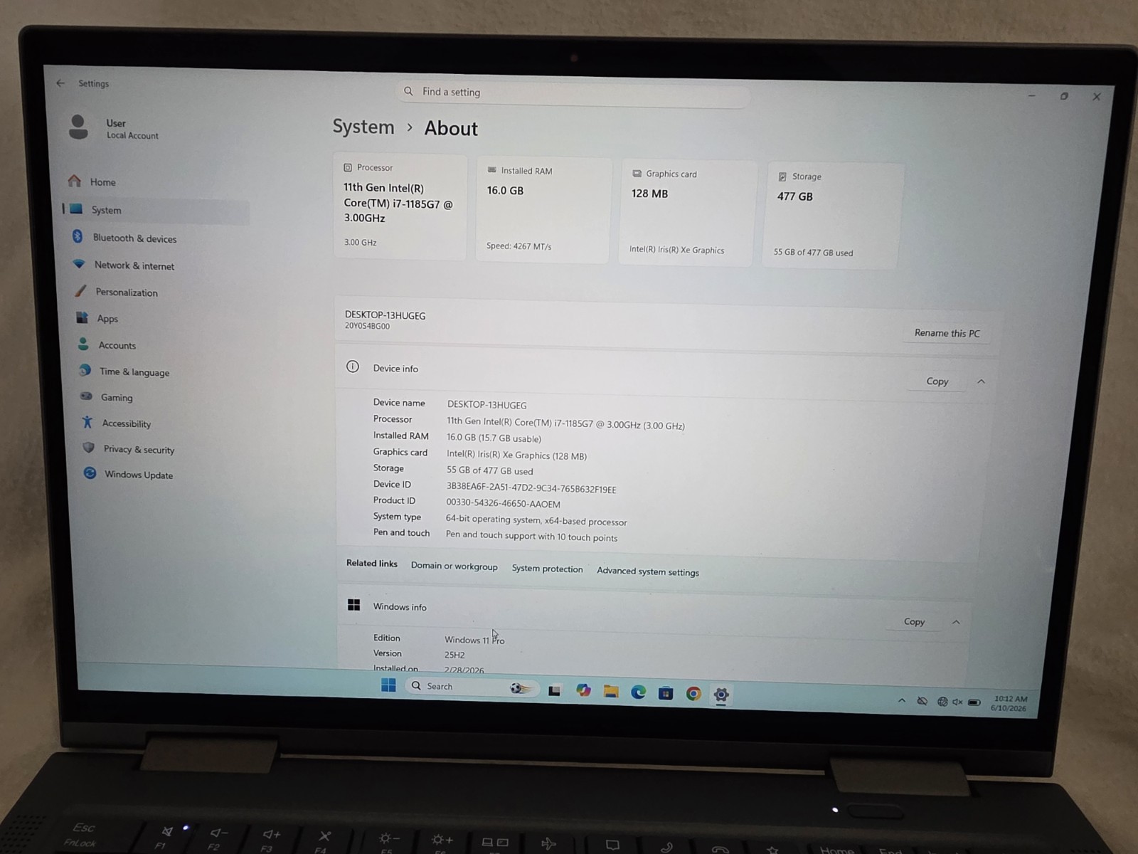 Lenovo ThinkPad X1 Yoga Gen 6| i7-1185G7 | 16GB | 512GB WIN 11 PRO NO TOUCH