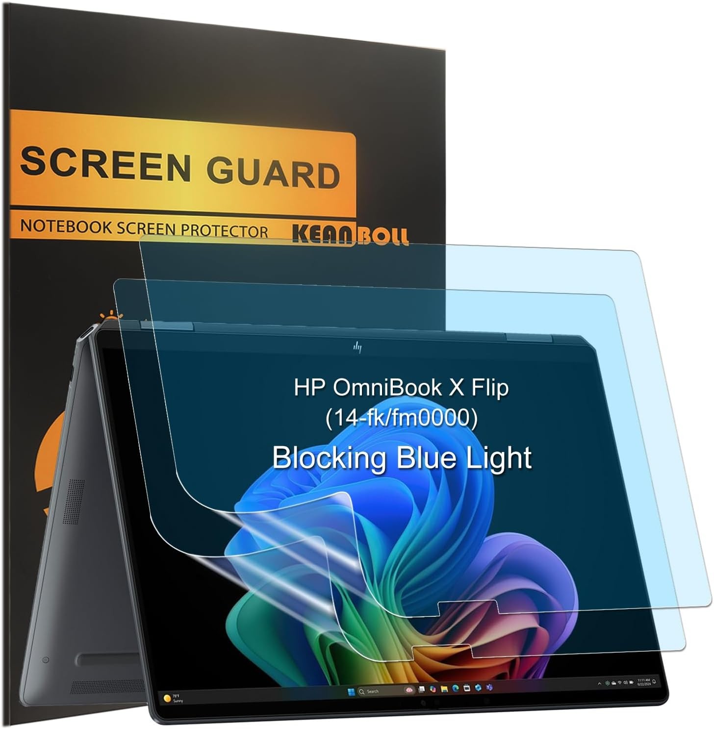 2 Pack Anti Blue Light Glare (Matte) Screen Protector for HP OmniBook X Flip 14″