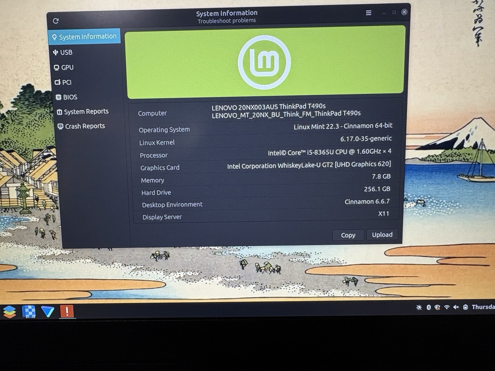 Lenovo ThinkPad T490s 14in i5 8th Gen 8GB 256GB SSD