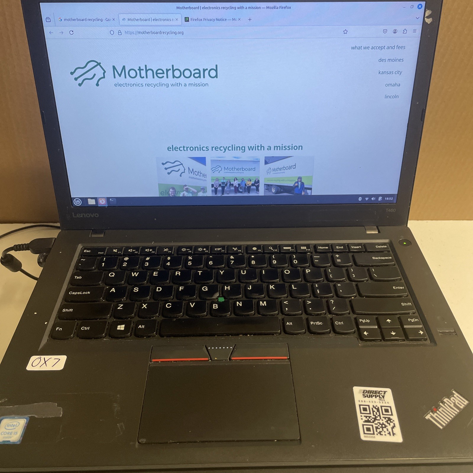 Lot of 6 Lenovo ThinkPad | 3x T460 i5-6th Gen | 2x T450 i5-5th Gen | 1x T440p