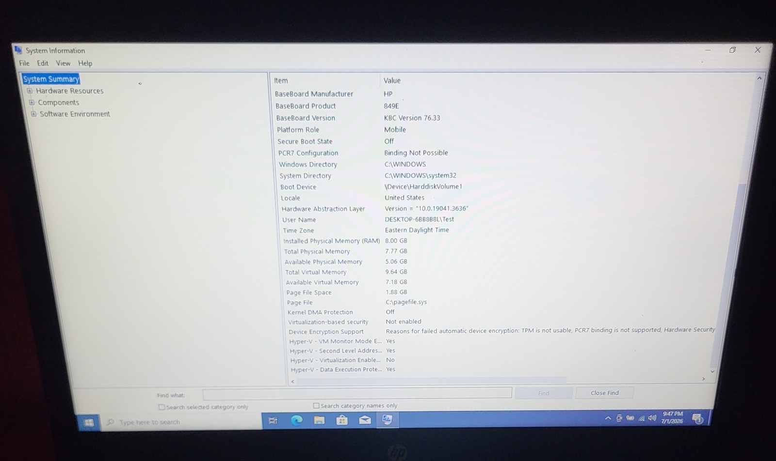 HP 14-ck0061st Pentium Silver N5000 @ 1.1GHz 8GB RAM 1TB HDD Win 10 Pro Laptop