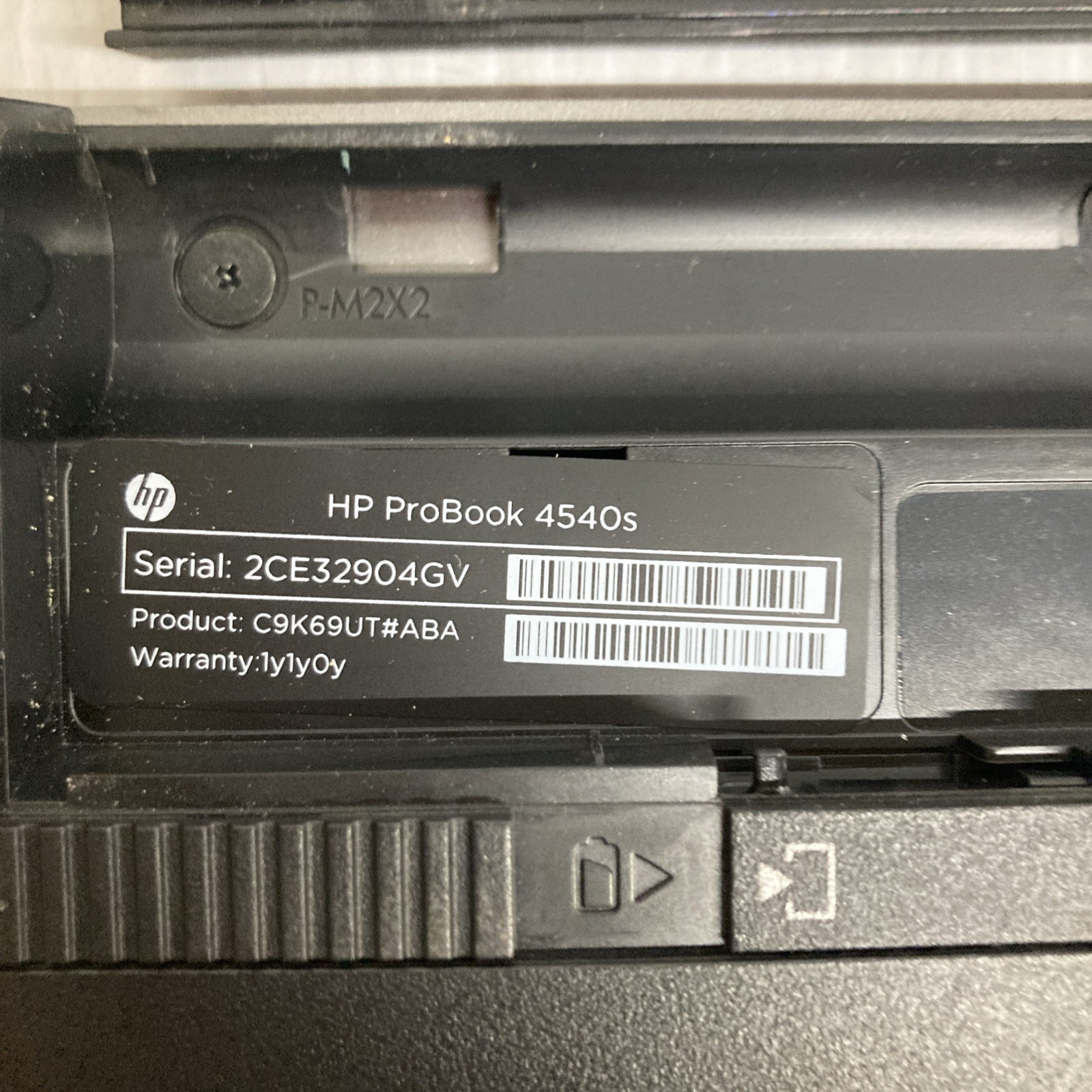HP PROBOOK 4540S INTEL CORE I3-3110M 2.40GHZ no RAM NO HD Boot to BIOS