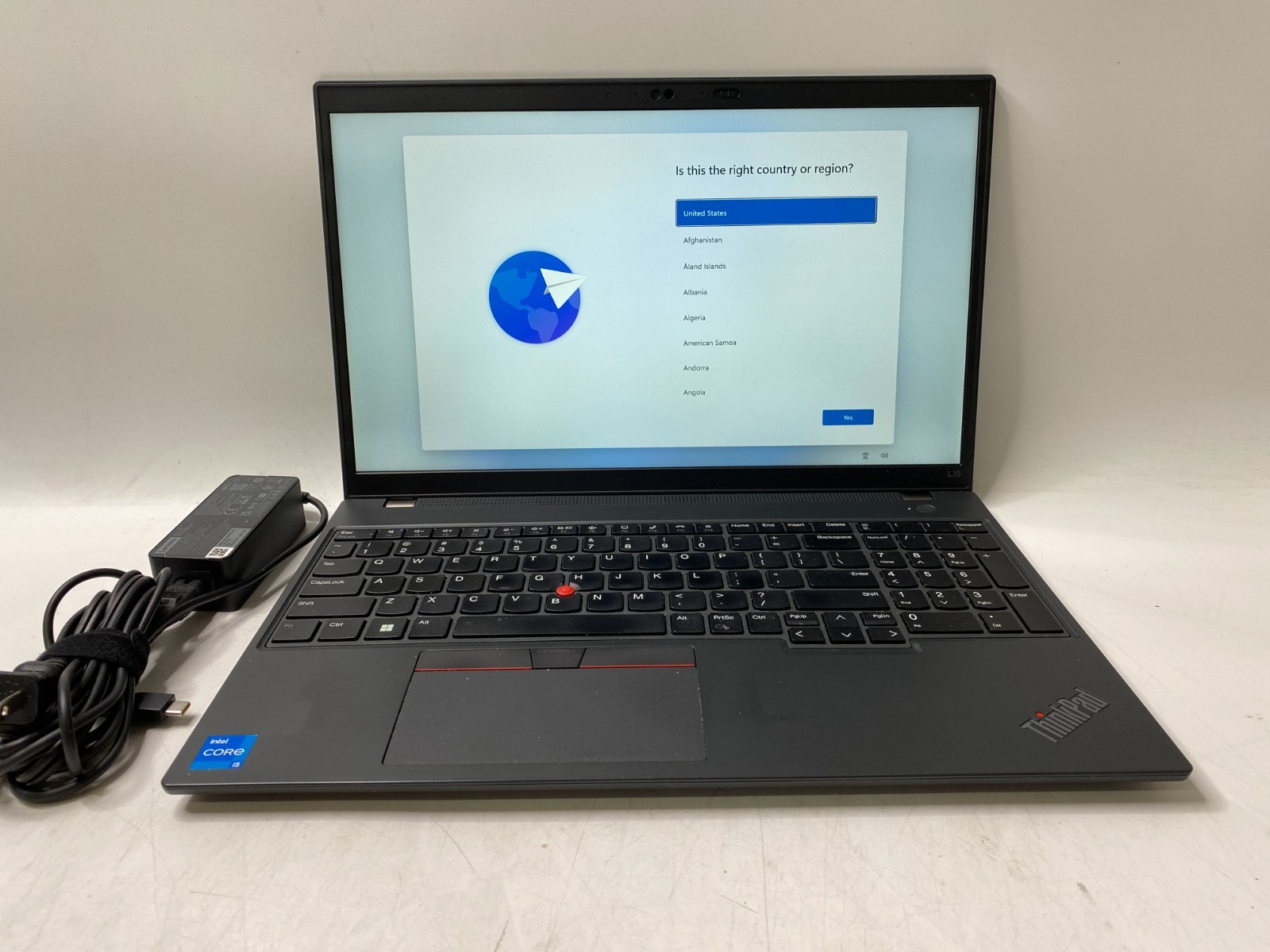 Lenovo ThinkPad L15 Gen 3 i5-1235U 16GB DDR4 256GB m.2 W11H w/ Charger