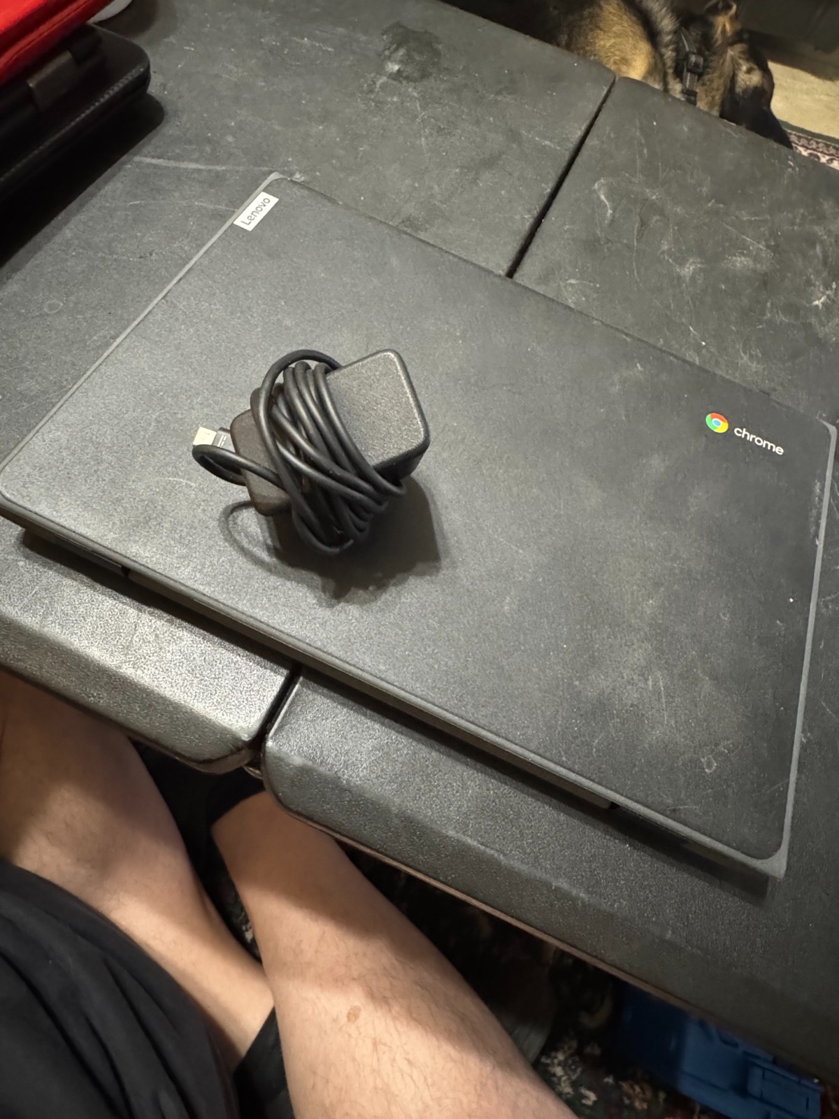 Lenovo Chromebook 100e 2nd Gen Black w/power cord Parts Not Working w/free ship!