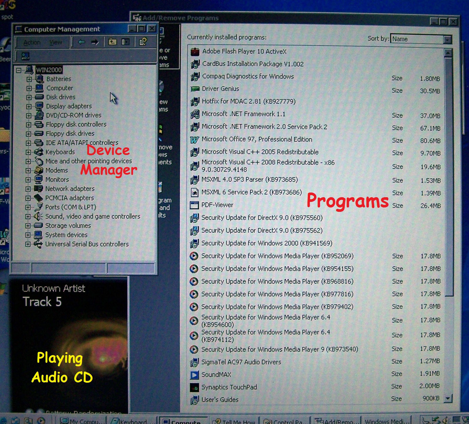 Dell Inspiron 2500 Pentium 3 1GHz 256MB 40GB Floppy Serial Parallel-dos imb cdt-