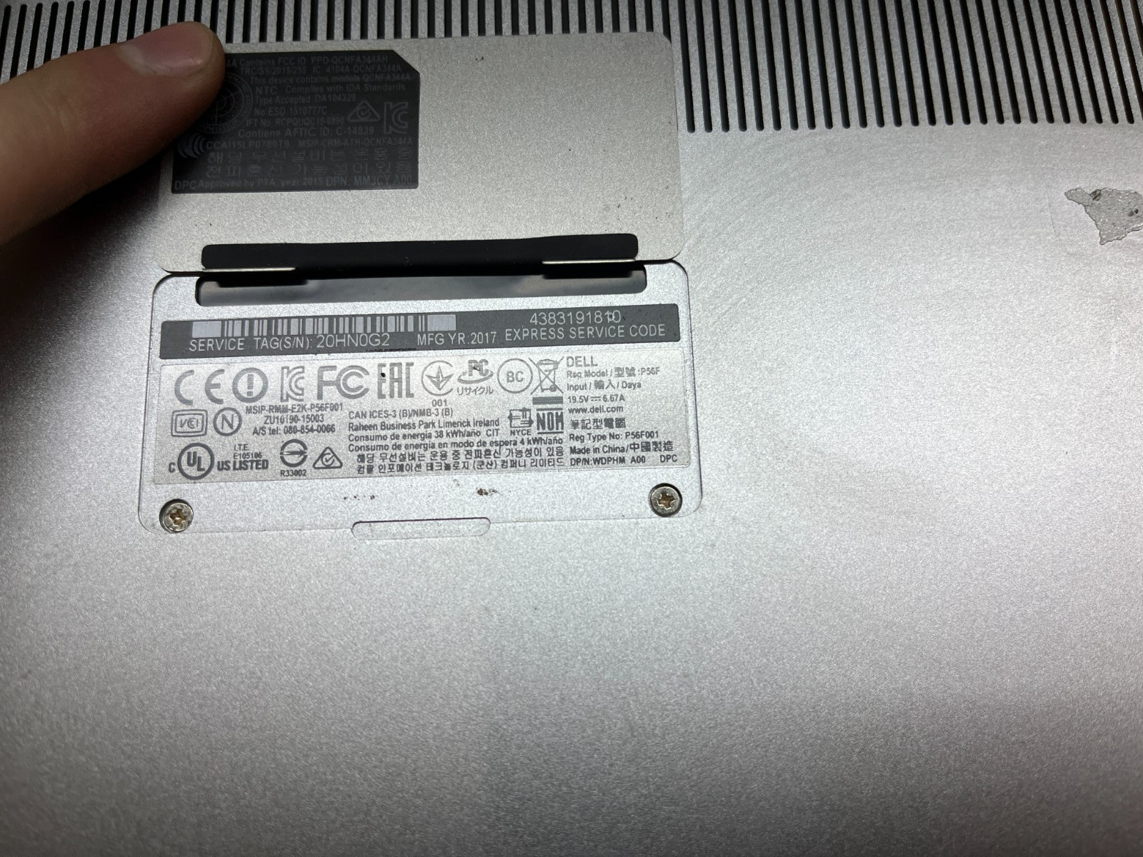 Dell Precision 5510 Intel Core i5-6th Gen NO HDD